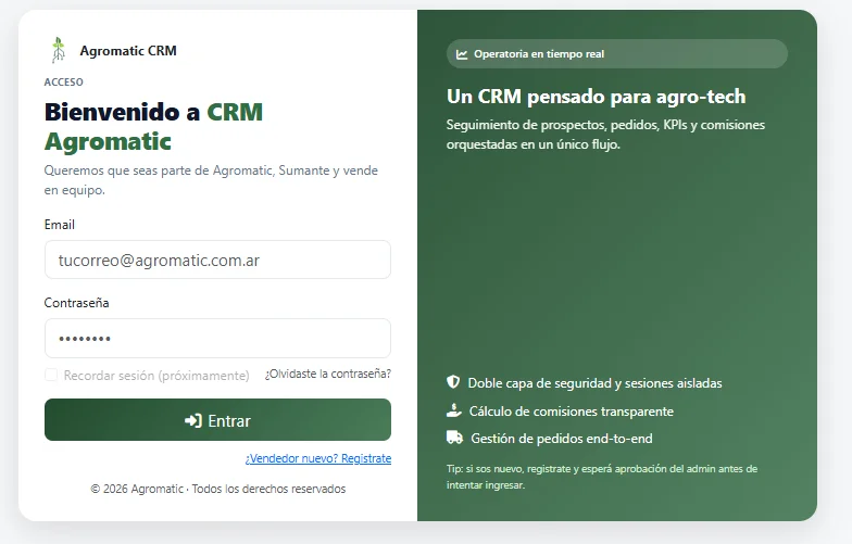 Software de gestión AGROMATIC